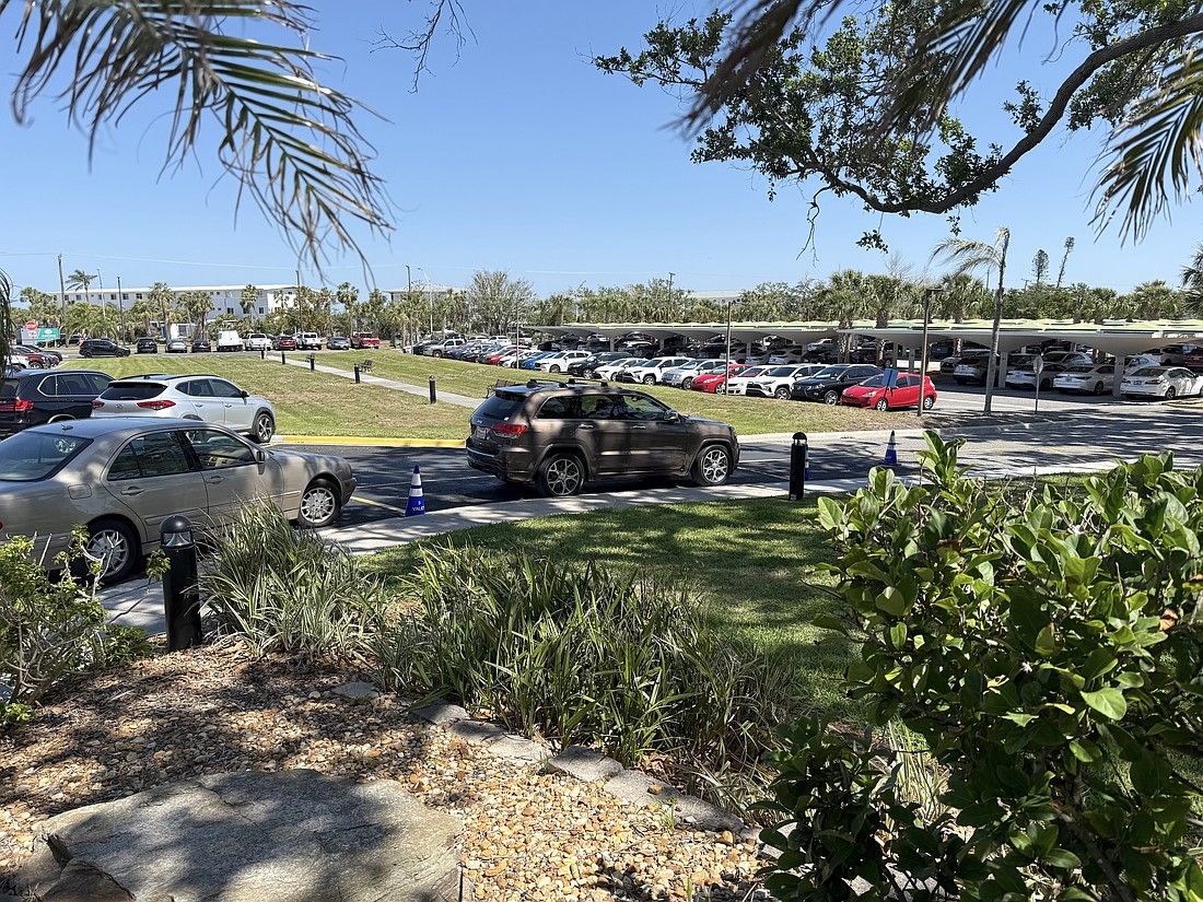 This parking lot at Plymouth Harbor will be the site of its planned expansion.