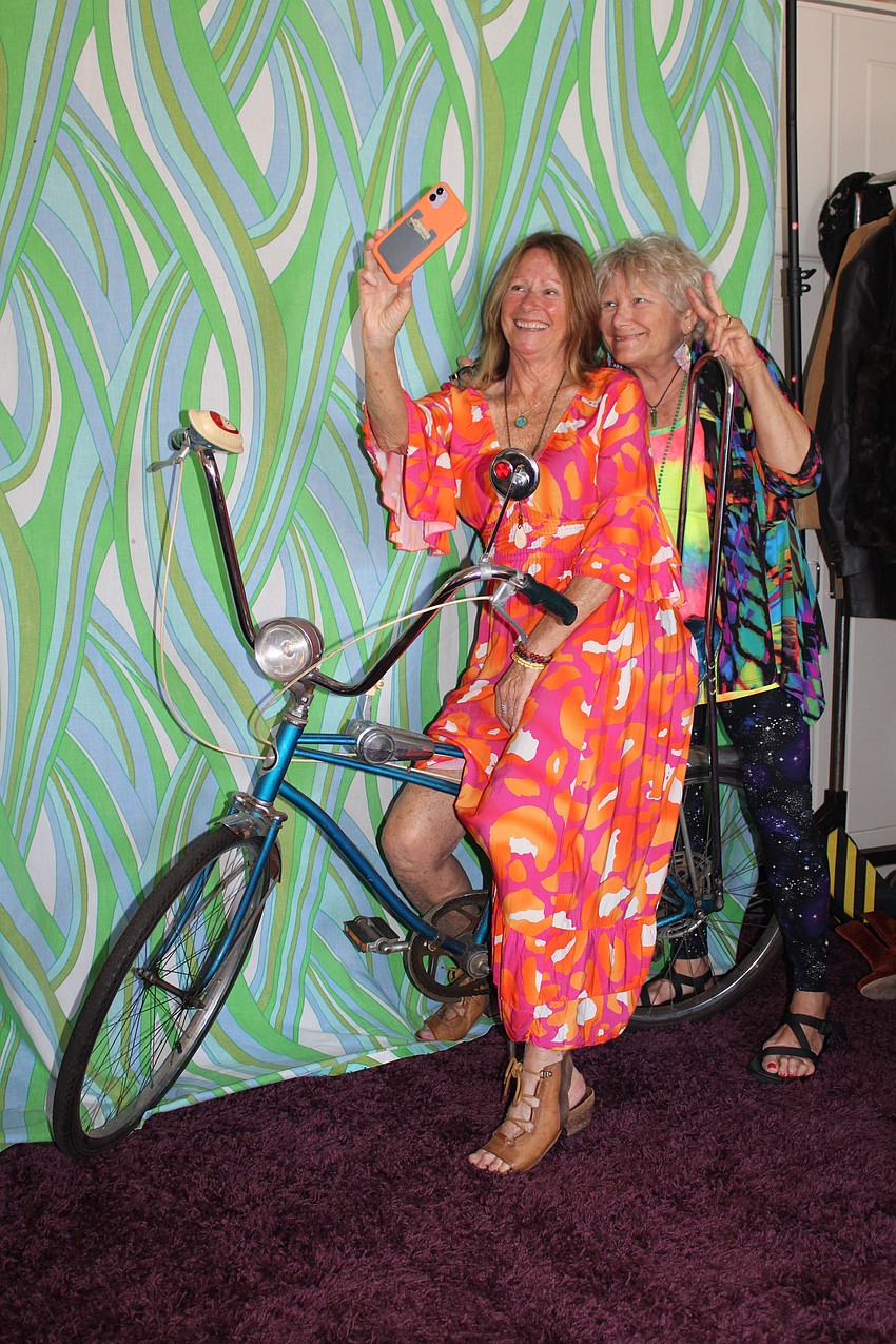 The Groovy Room provided a retro banana seat bike as part of the 70s-themed decor.