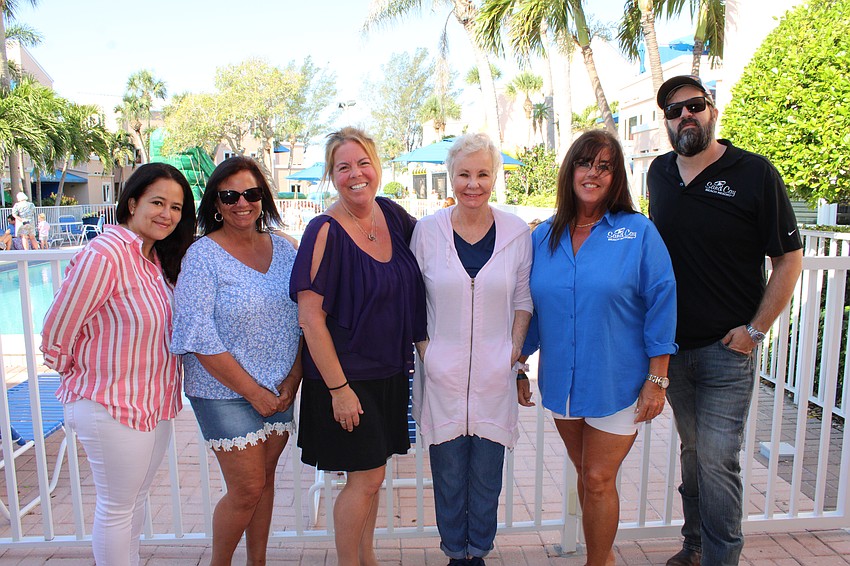 Mel Angel, Melissa Ciolino, Sara Whitney, Lyn Sorensen, Heather Diggens and Justin Hobson made this year's Sand Cay Easter eggstravaganza happen.