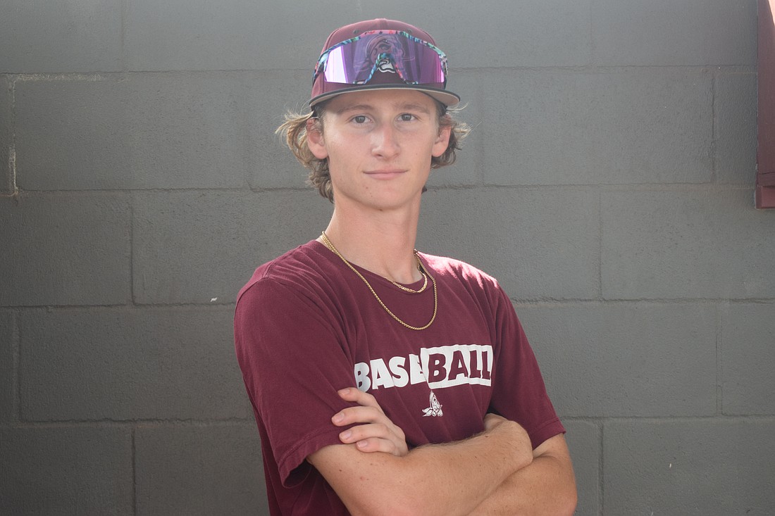 Braden River senior Rhys Klein pitched six shutout innings in a 1-0 district semifinal win over St. Petersburg Hollins on April 15.
