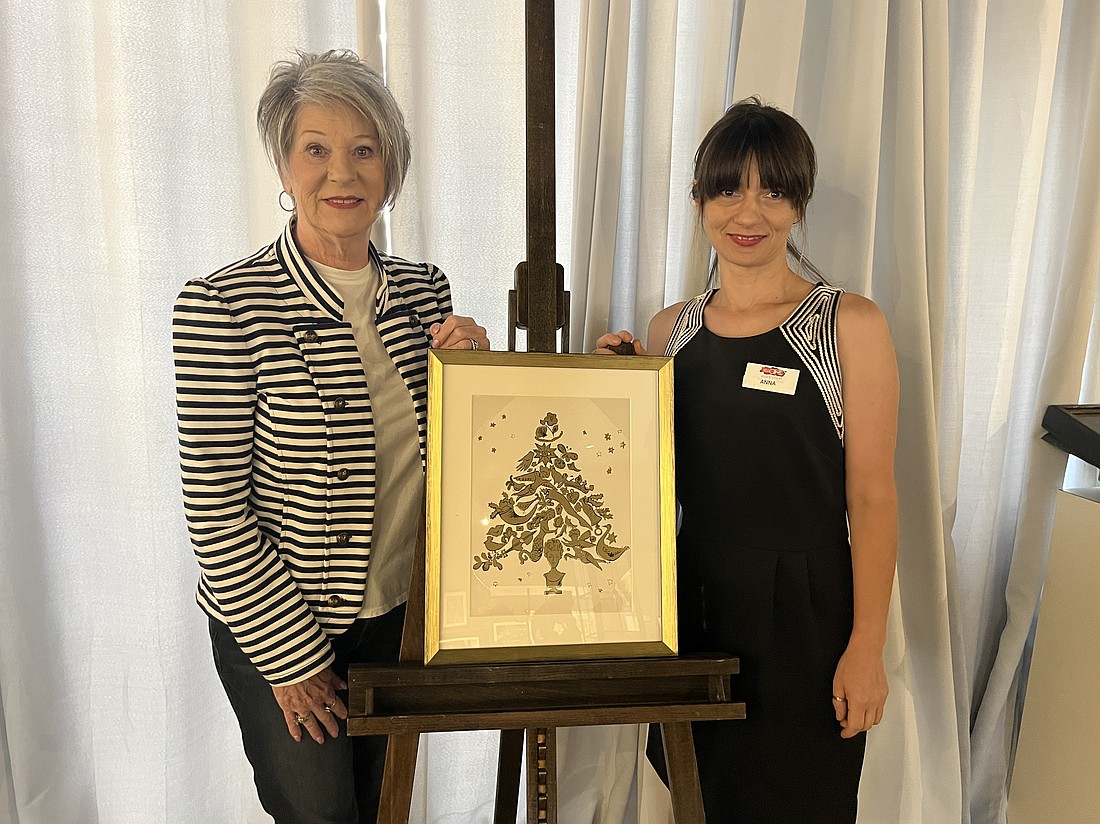 Elizabeth McKinney, the executive director of SOBO Art Gallery, and Anna Zucker, the gallery manager, are thrilled to have an Andy Warhol print available for auction during the gallery’s fundraiser. “It’s a very rare opportunity,” McKinney said.