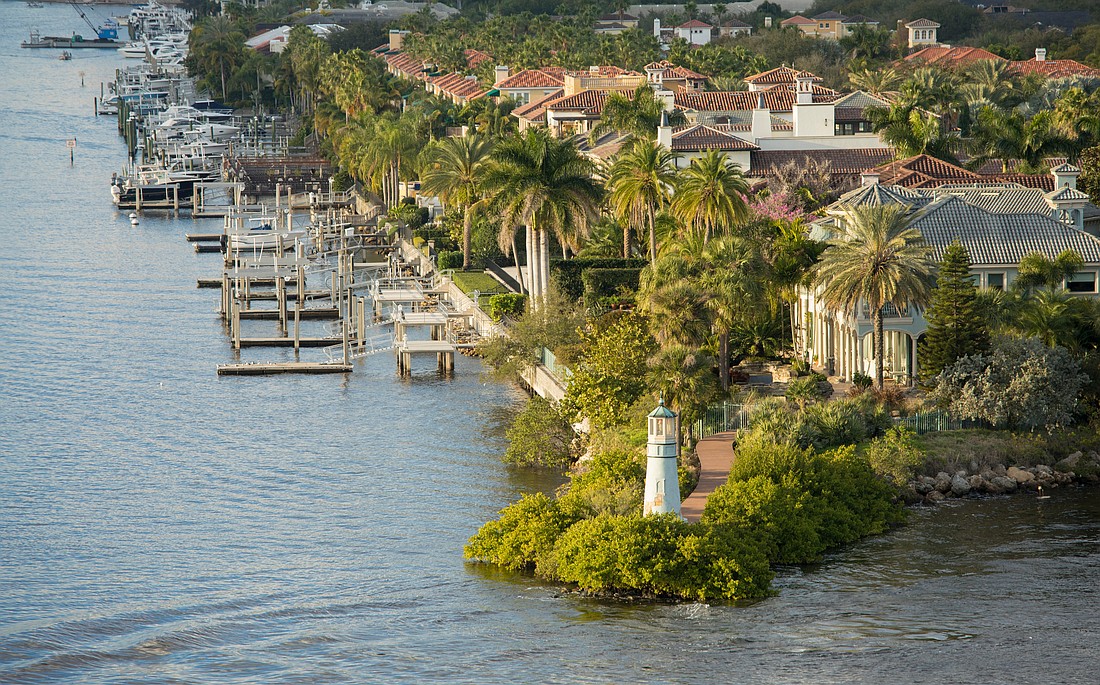 Harbour Island in Tampa, Florida.
