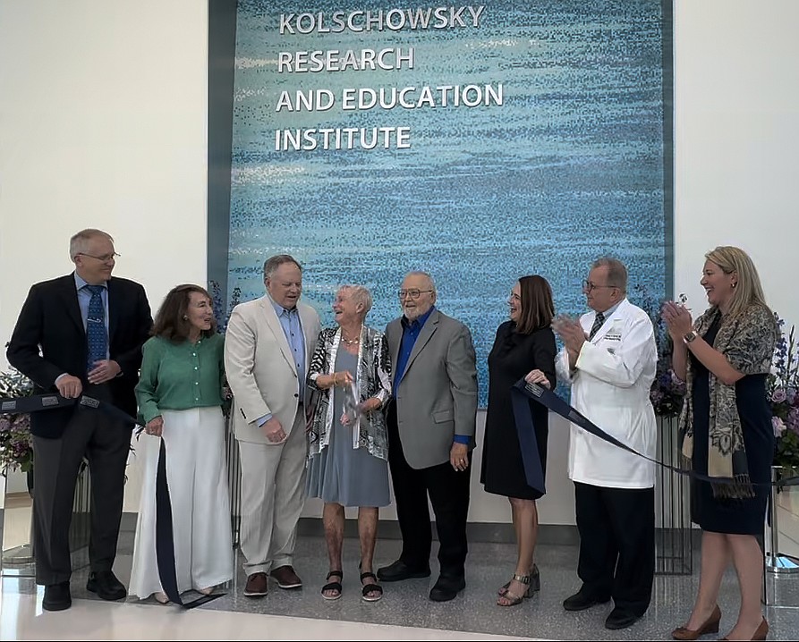 A ribbon-cutting marked the April 23 unveiling of the Kolschowsky Research and Education Institute at Sarasota Memorial's downtown campus.