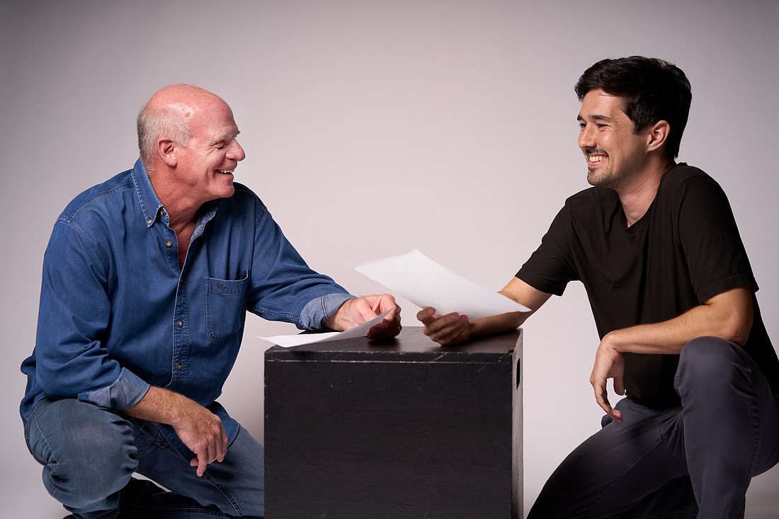 Jim Howell and Jack McCaffrey are students at Florida Studio Theatre. McCaffrey studied animation and design at the Ringling College of Art and Design.