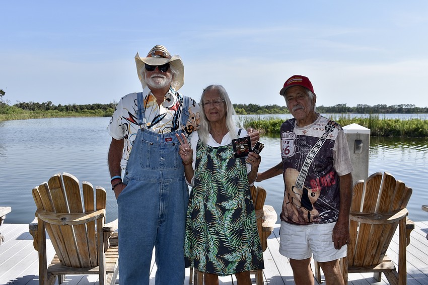 Papa Kev Friedman, Gigi Wiegman and Dan McAuley are regulars at Steve Arvey shows. Wiegman sells his merchandise.