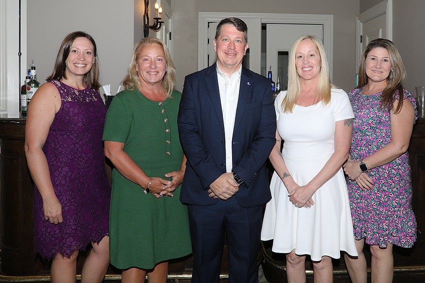 Sara Gingery, Kim Glogovsky, Donn Githeas, Angela Gerholdt and Sandy Franklin