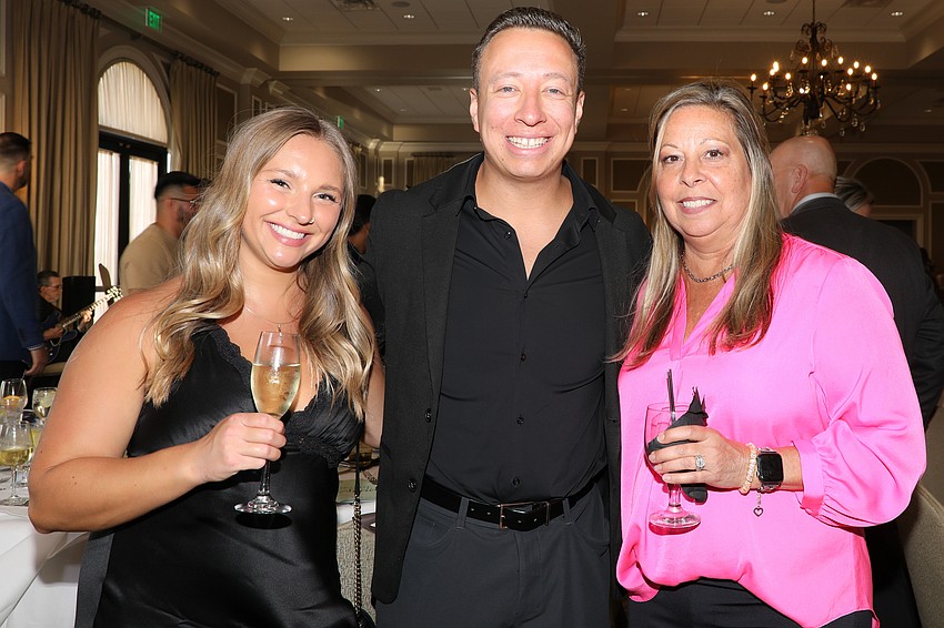 Alice Daniel with Mike and Susan Patrick