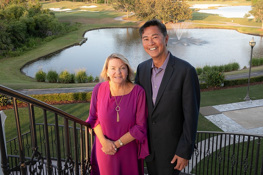 Big Brothers Big Sisters of the Suncoast president and CEO Kamala Martinez with her husband, Joe.
