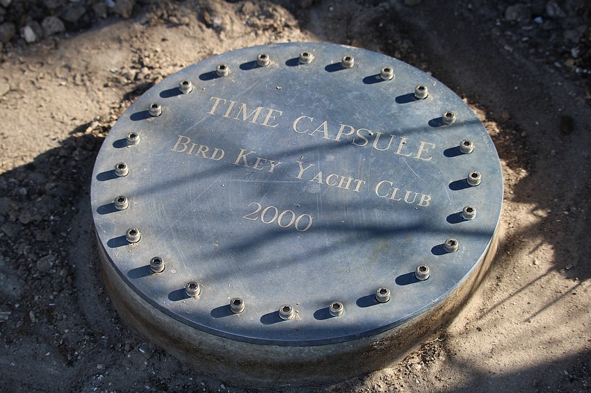 Bird Key Yacht Club members opened a time capsule from 2000 during its celebration of the clubhouse's final days on April 26.
