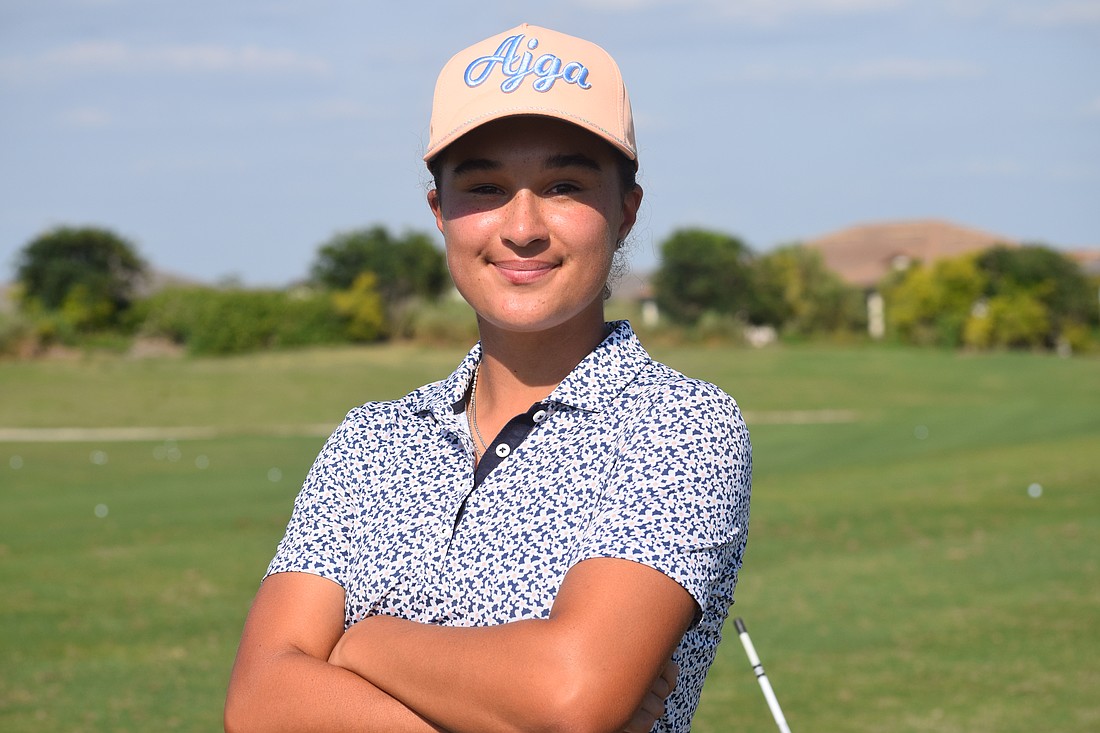 Emily Storm won in her first American Junior Golf Association event on April 13 at Shalimar Pointe Golf Club.