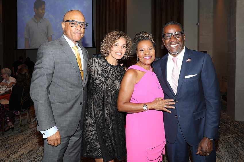 VMA Shine On gala co-Chairs are Edward and Jade Valdez and Brenda and Jeff Gaines.