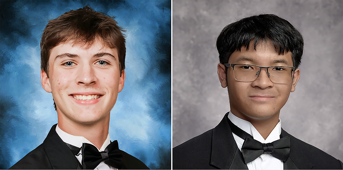 Nicolas Caso, a senior at West Orange High School, and Anthony Nguyen, a senior at Olympia High School, were named National Merit Scholarship winners.