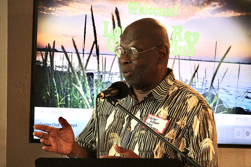 Walter Gilbert, vice president of diversity, equity and inclusion at Marie Selby Botanical Gardens, speaks to how the grant funding will support education on sailing and summer camp scholarships.