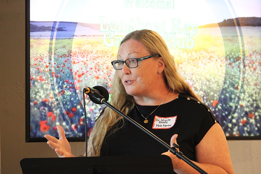 Nicole Rhody from Mote Marine Laboratory explains how it will use the grant funding to promote aquaponics projects for kids and five needs-based scholarships for summer camp studies of marine science.