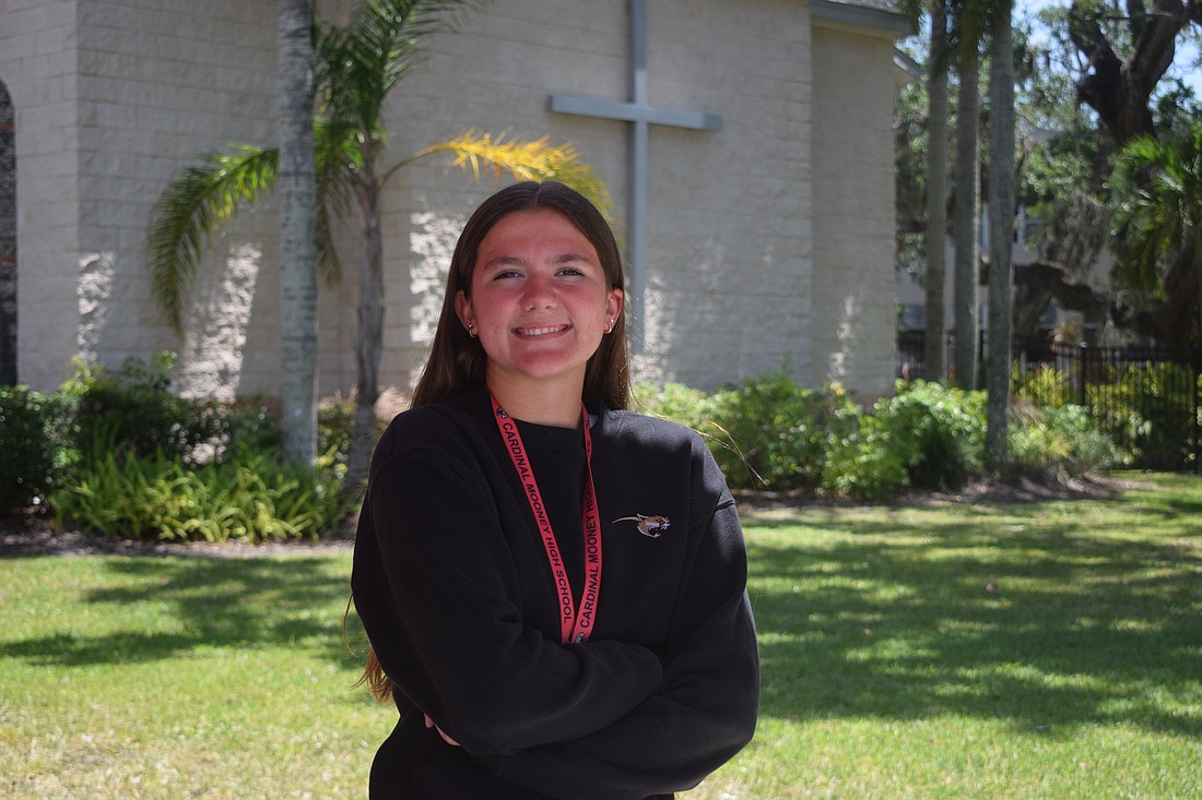 Kaitlyn Will has been a go-to pitcher and first baseman for a young Cardinal Mooney softball team.