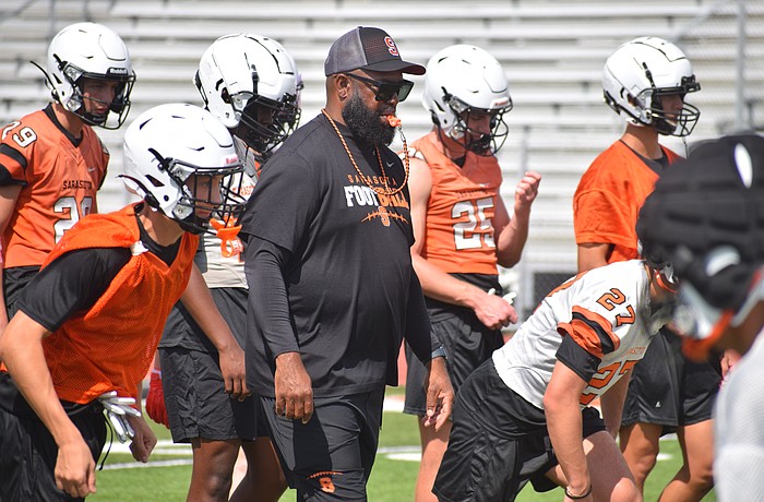 Second-year Sarasota football coach Anthony 'Amp' Campbell said he wants the Sailors to be competing for district championships in the coming seasons.
