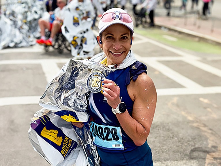 Giselle Carson, a shareholder at Marks Gray, finished the 129th Boston Marathon on April 21 with a time of 3:49:42, a pace of 8:46 per mile.