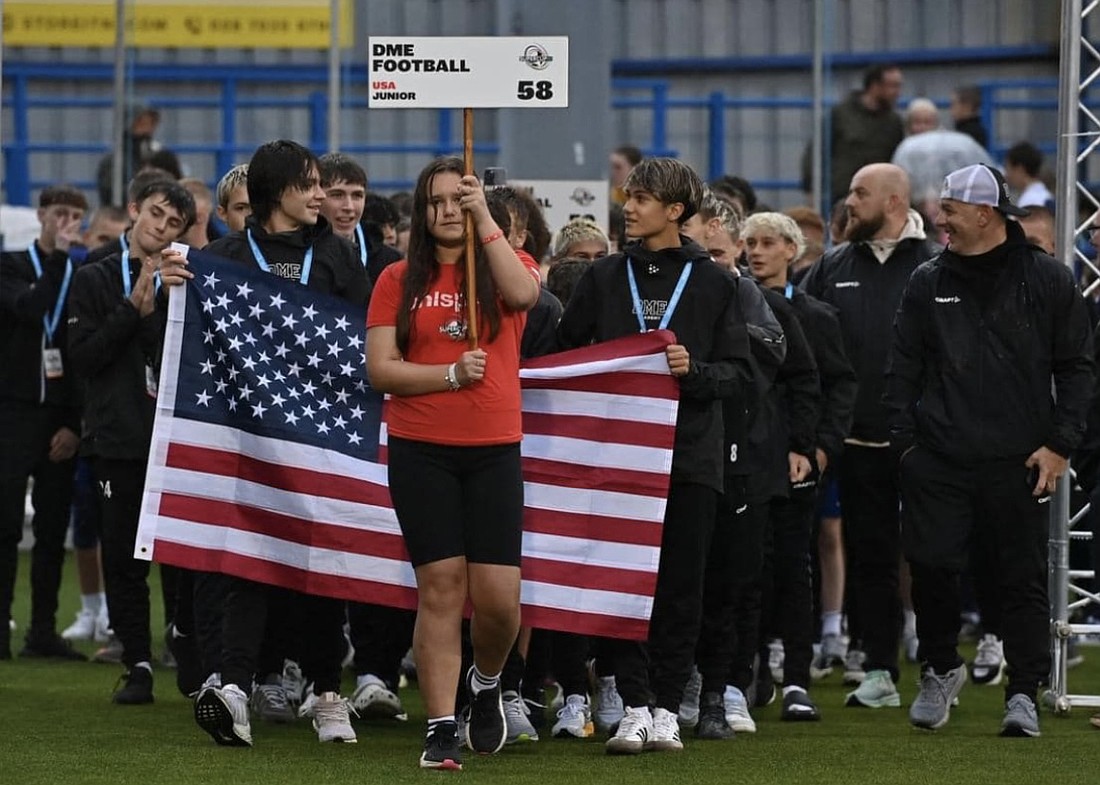 The DME Academy National boys select team played in the Northern Ireland Super Cup in 2024, one of three trips DME Academy players in Sarasota have had the chance to take in the past year.