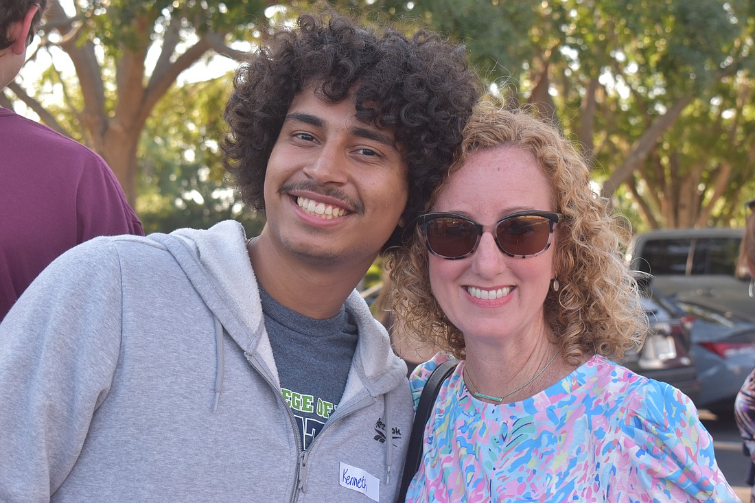 Kenneth Ordonez and his elementary teacher Joadie Durfee got to reunite at the gathering. Ordonez described Durfee as not only a teacher, but a good friend.