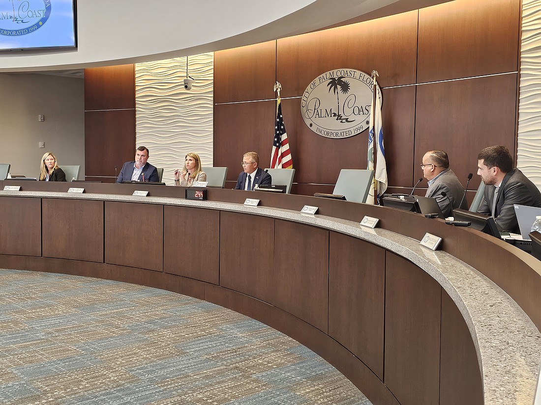 The Palm Coast City Council. Photo by Sierra Williams