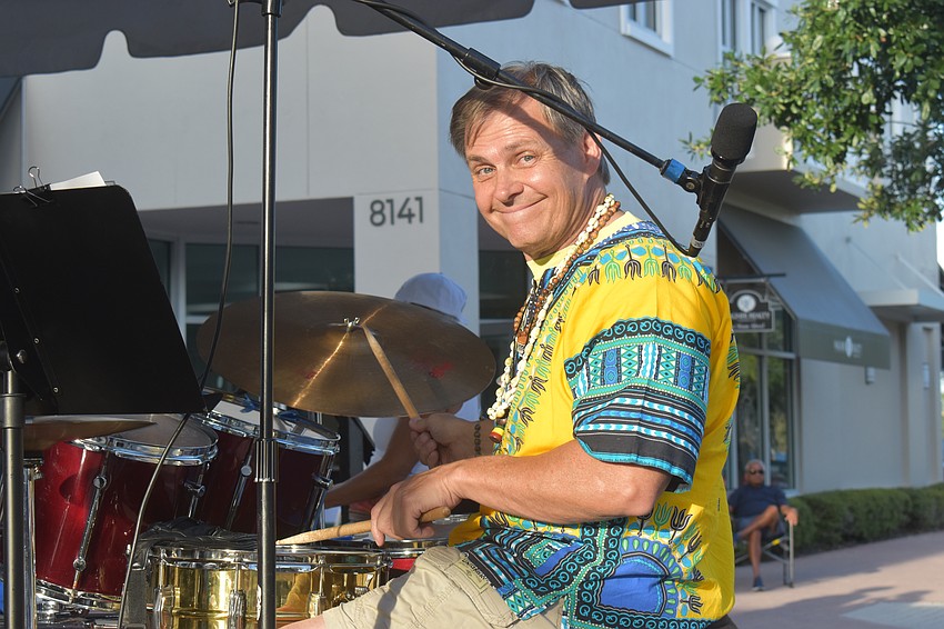 Joe Licinski, the drummer for Bluestar, said it's tough to sing blues in paradise, but they're doing the best they can.