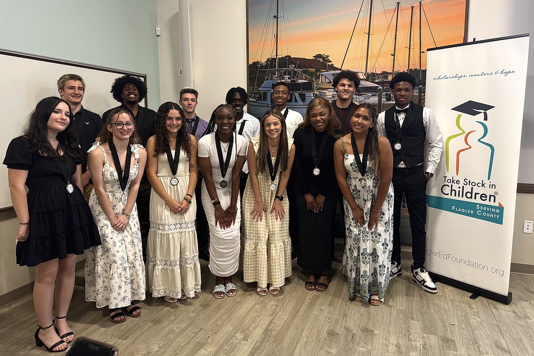 The 2025 graduates of the Take Stock in Children program in Flagler County. Photo courtesy Flagler County Education Foundation