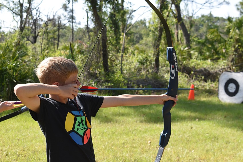 Greenbrook's 13-year-old Joshua Reichman takes aim.