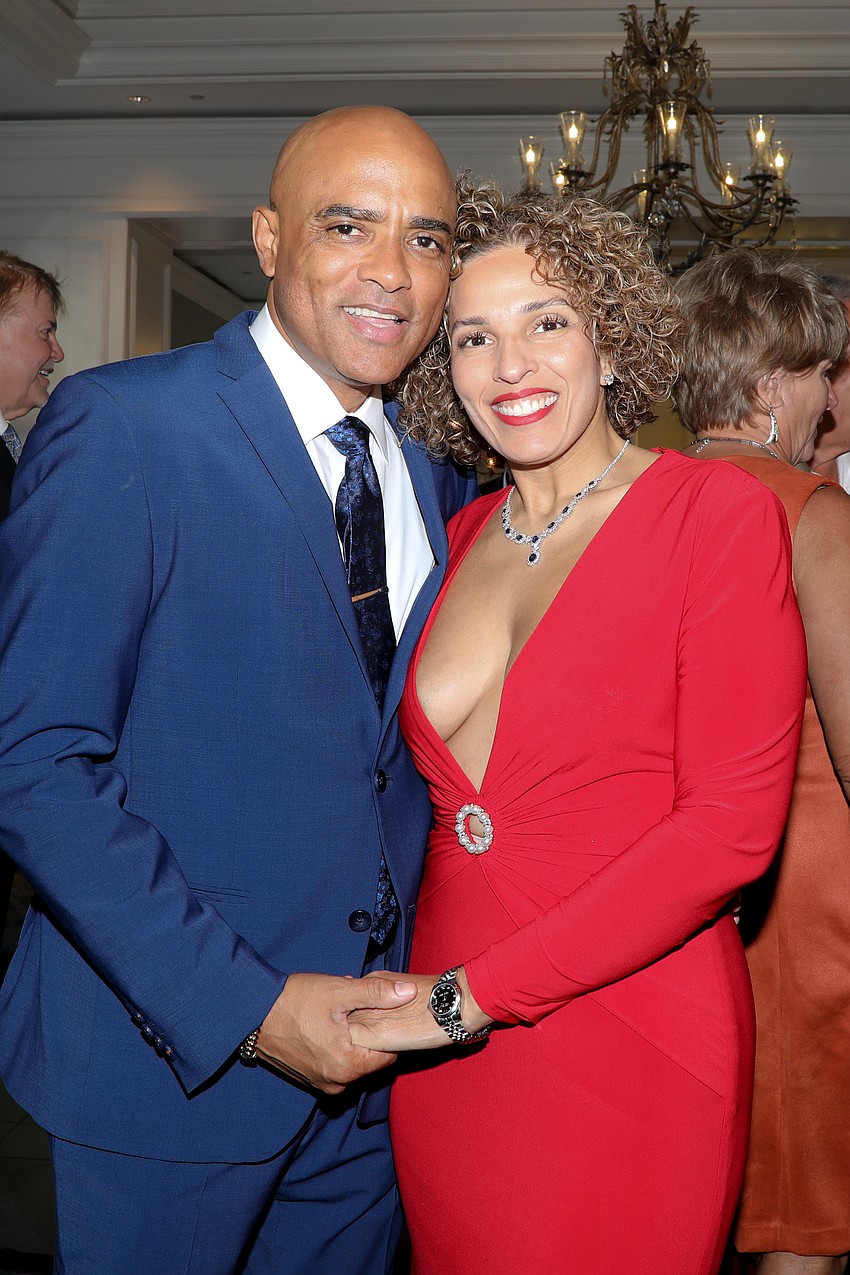 Edward and Jade Valdez show their support for the funding of pediatric cancer research through the Dick Vitale Gala held at the Ritz-Carlton.