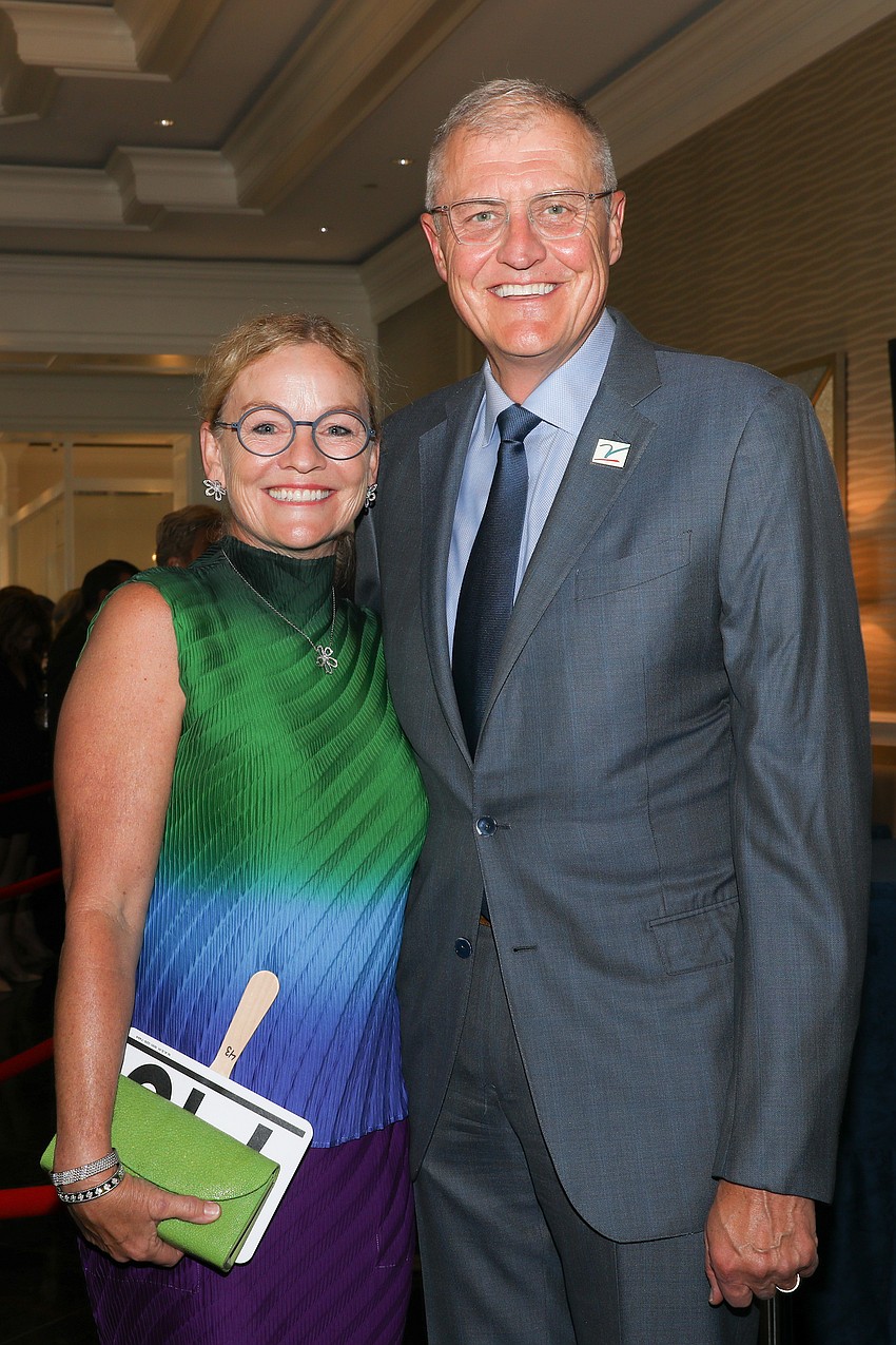 V Foundation board member Carl Liebert and his wife, Amy, came from Austin, Texas to attend the 20th anniversary celebration.