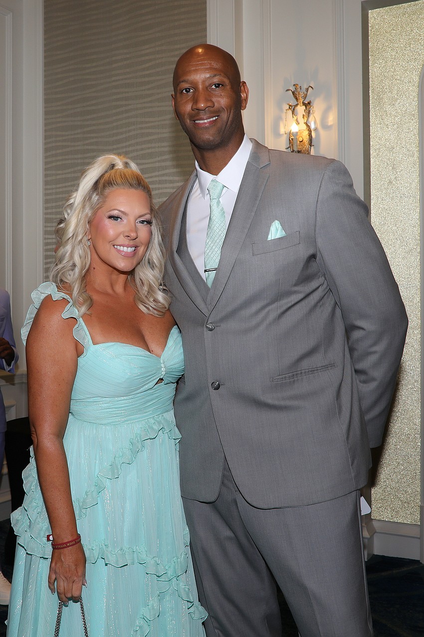 Sarasota's own Tricia Ward with her husband, former professional basketball player Jerod Ward.