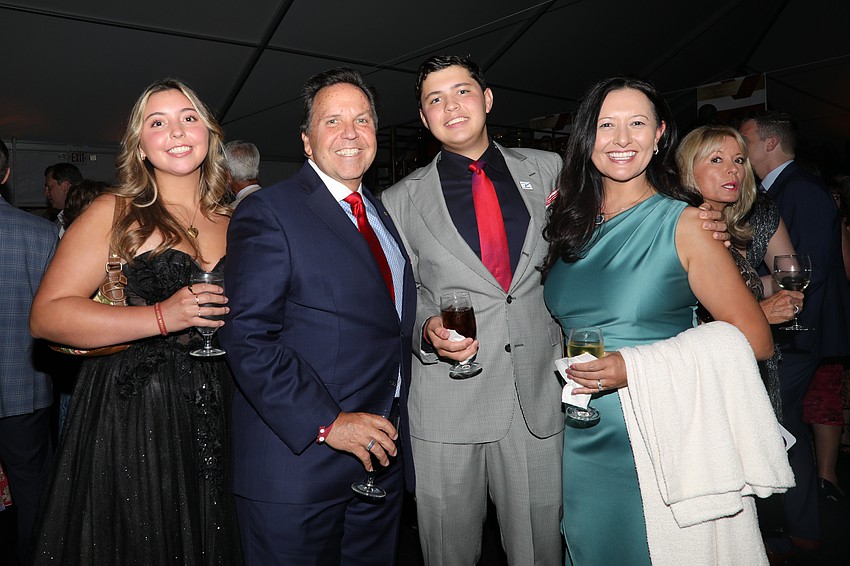 Maddie, V Foundation board member Don, Will and Jeanette Yaeger came from Tallahassee.