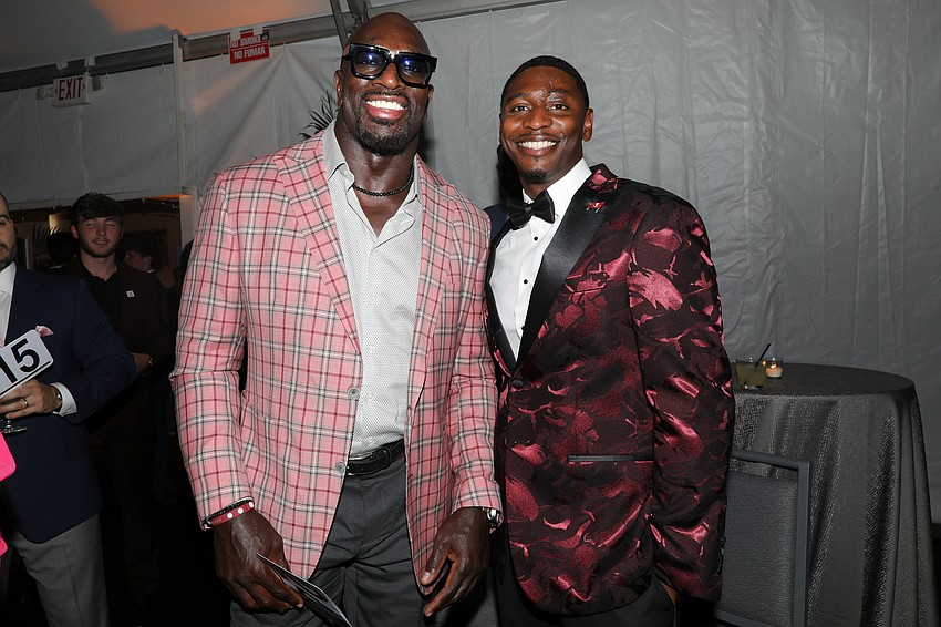 American professional wrestler and WWE Global Ambassador Titus O'Neil with David Schiele.