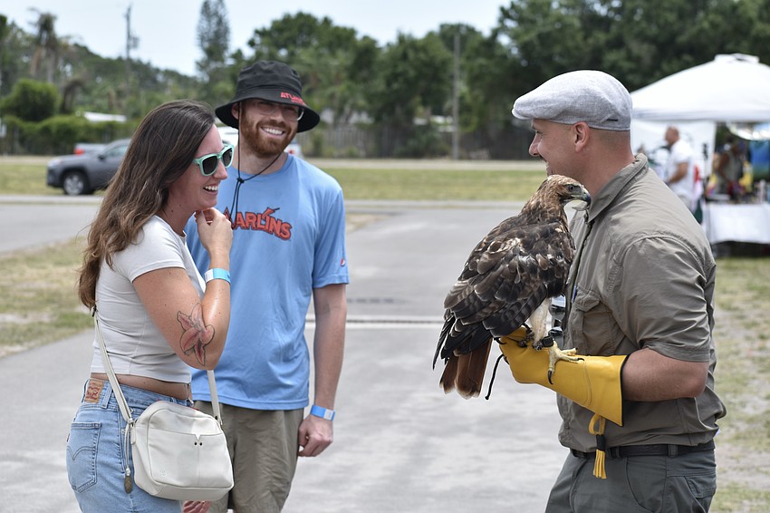 Marisa Gourley and Andrew Sampson meet Szentpéteri Levente.