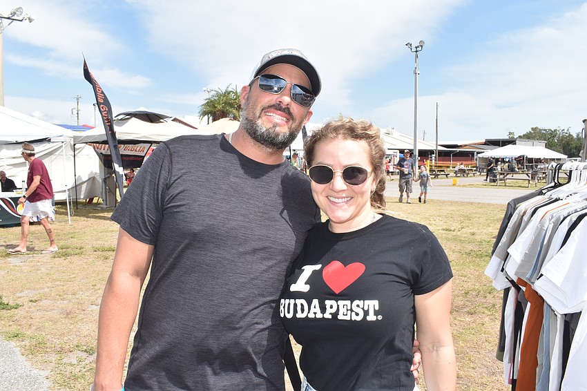 Jeff Hernandez and his girlfriend Antonia Saras, who is from Hungary, attended the festival. 