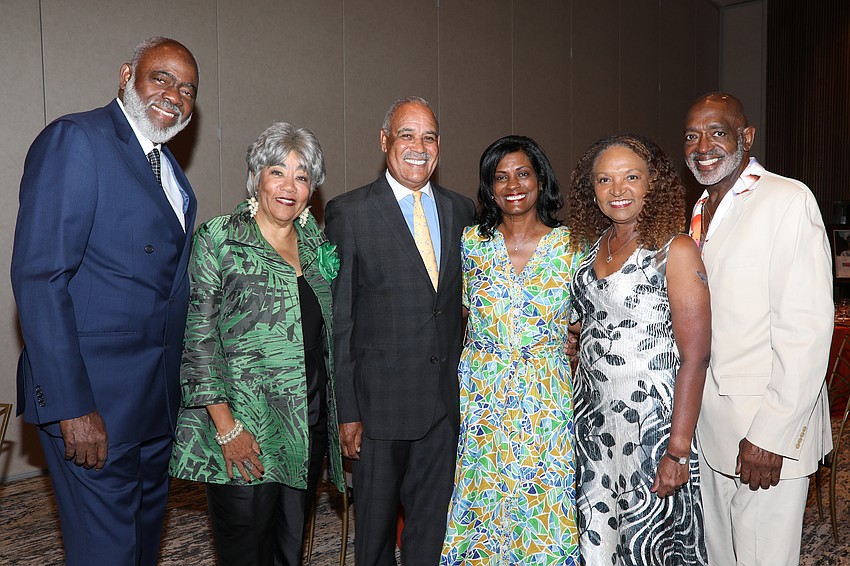Dr. Lawrence Miller, Shirley Miller, VMA co-founder Louis Parker, Kayon Parker and Stephanie and Lawrence Bailey