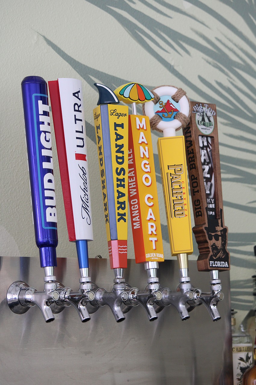 Perks of the new renovation include the addition of on-tap brews for the bayside bar.