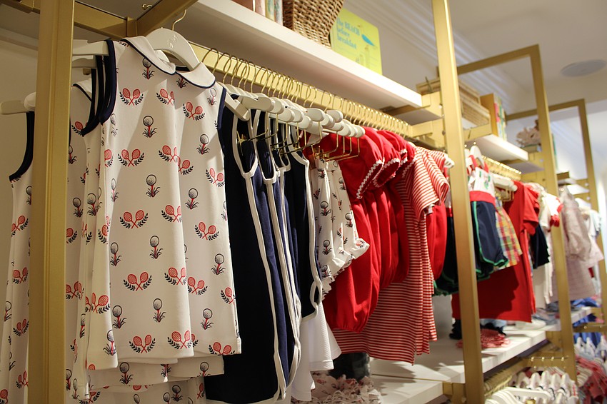 The show floor currently carries everything from golf attire to watermelon dresses, in sizes ranging from newborn to size 14.