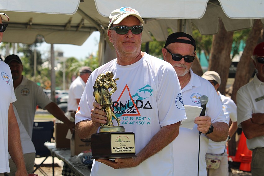 Mike Moss earns the vote for the Skyway Corvette Club's favorite ride at this year's Corvettes on the Circle showcase on Saturday.