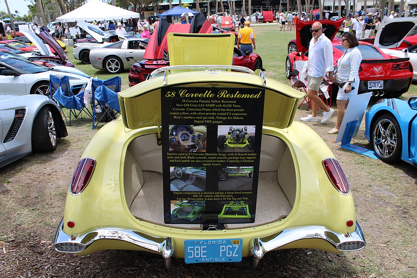 Viewers at Corvettes on the Circle wandered among the unique vehicles on St. Armands Circle, sharing their appreciation for the return of the car show.