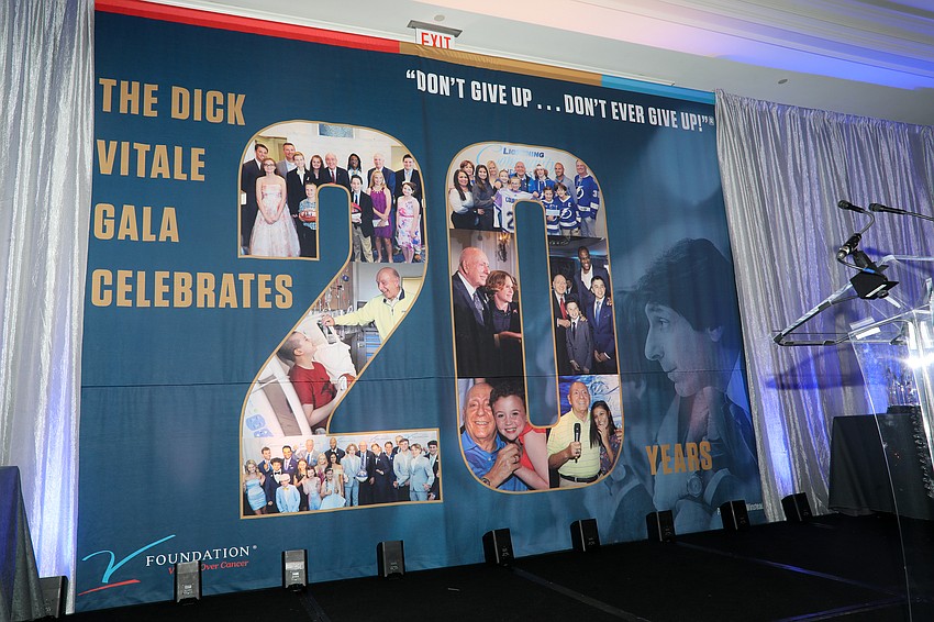 The Dick Vitale Gala celebrated 20 years to raise funds for pediatric cancer research on May 2 at The Ritz-Carlton, Sarasota with about 1,000 guests in attendance..