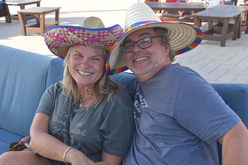 Myakka City resident Heather Todd and Sarasota resident Lance Mountain came to the Cinco de Mayo Celebration for the best margaritas and the beautiful atmosphere.