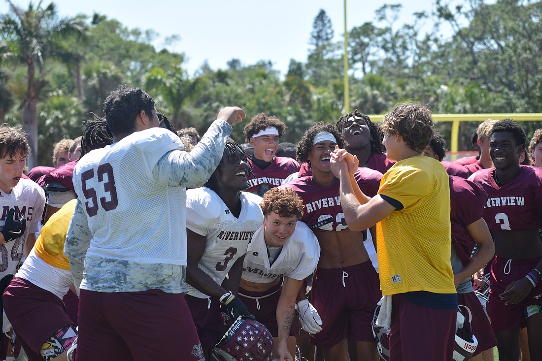 Riverview football players said their spirits are higher this season, with no more rumors of players transferring, unlike 2024.