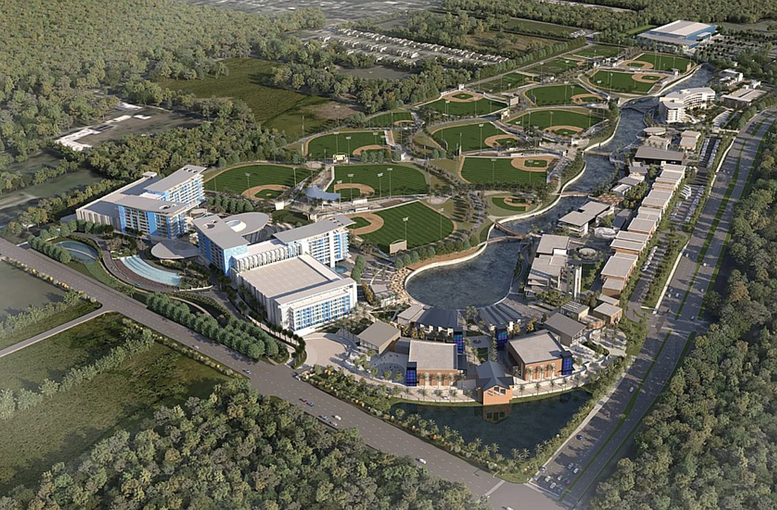 The Dynasty | Ocoee, a $1 billion, 159-acre regional sports and entertainment complex, will be situated in the southeast corner of Ocoee-Apopka and Fullers Cross roads with more than a dozen sports fields and a state-of-the-art indoor facility; a mixed-use pedestrian riverwalk lined with restaurant, retail and entertainment spaces; and two hotels.