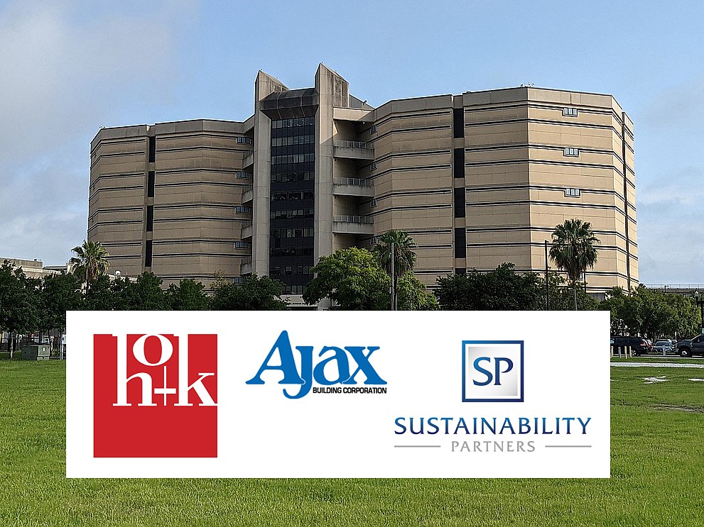 HOK, Ajax Building Co. and Sustainability Partners are proposing to build a new jail to replace the city's John E. Goode Pre-trial Detention Facility at 500 E. Adams St. Downtown.