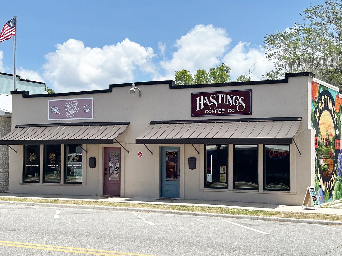 Hastings Coffee Co. and the Chocolattes bakery in Downtown Hastings. Downtown Hastings business occupancy is up from 20% in 2023 to 90% in 2025.