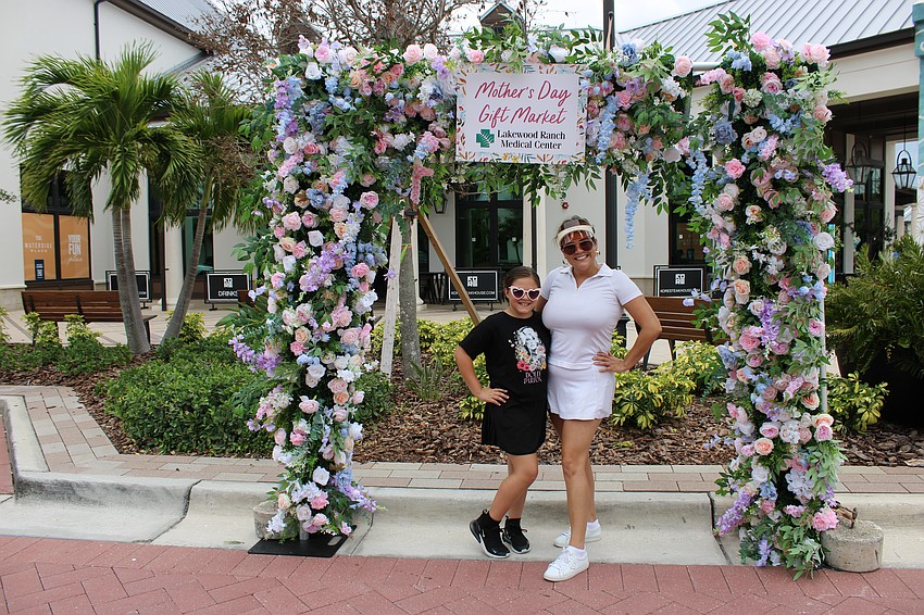 Waterside newcomers Syrena Tosco, and her mom, Brittany Tosco, are regulars at Waterside Place, who were checking out the Mother's Day event. They moved to Lakewood Ranch from Anaheim, California in January.