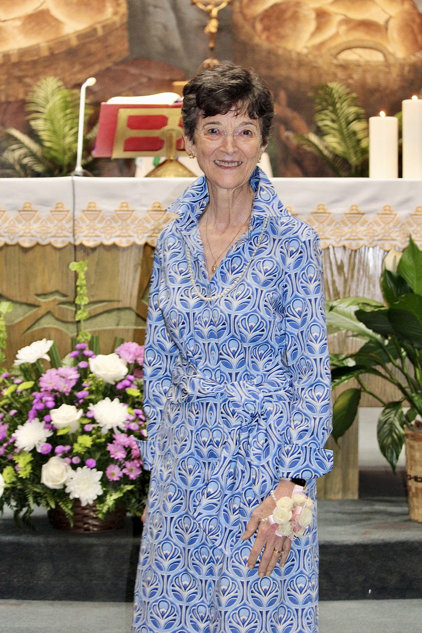 May Crowning Ceremony honoree Paula Sharp said the recognition means the world to her considering how deeply she appreciates St. Mary, Star of the Sea, Catholic Church members for making her feel at home on Longboat Key.