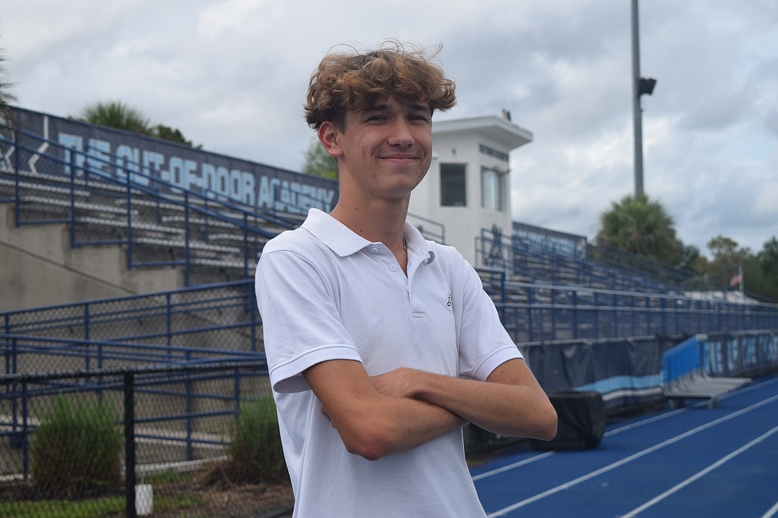 Out-of-Door Academy junior Kevin Gyurka placed fourth in the 1,600-meter run and eighth in the 3,200-meter run at the 1A state championships on May 10.