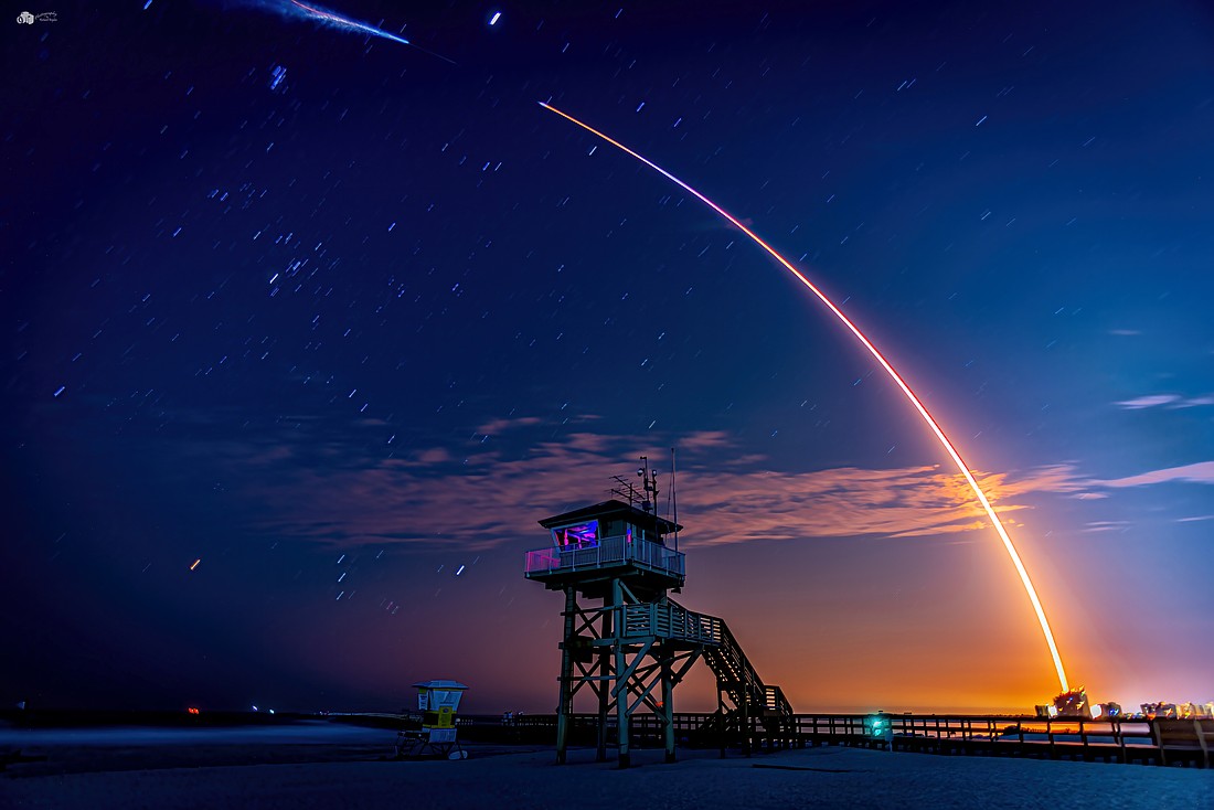"Rocket Launch from Ponce Inlet" by Richard Boylan. Courtesy photo