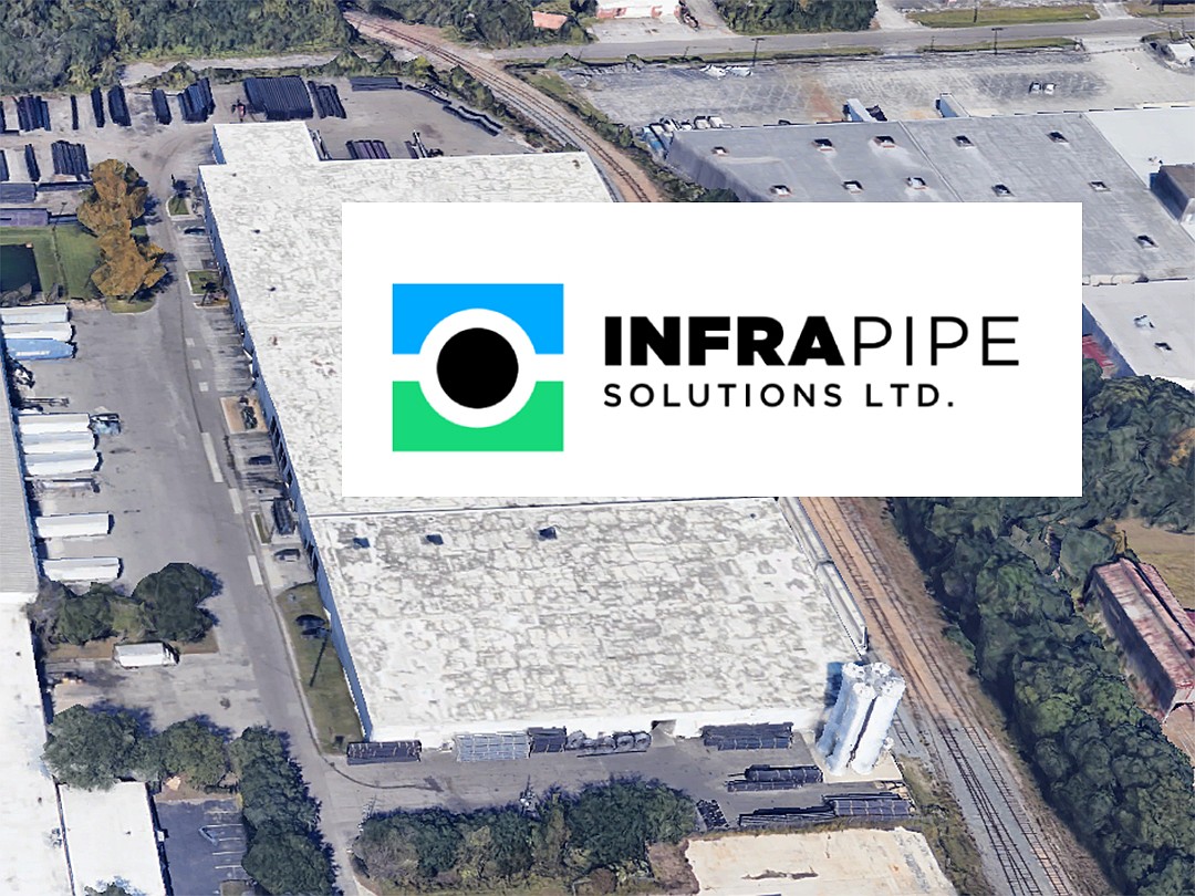 Infra Pipe Solutions Ltd. bought the manufacturing facility at 109 Stevens St. in Jacksonville from Flying W Plastics for $15 million.